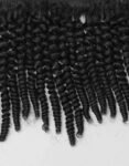 Kinky Curly Hair extensions of thicklengths. These are hand-tied hair extensions. Virgin Human hair extensions from south Indian temples.