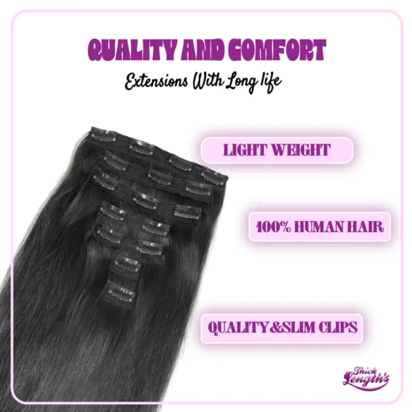 7 set clip extensions remy hair