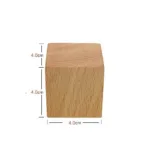 Creative Beech Wood Jewelry Display Blocks Earrings Display Holder Ring Display Holder Jewellery Display Riser